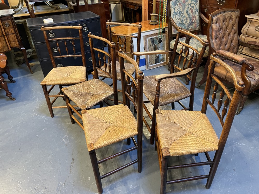 Set C19th Country Dining Chairs View III
