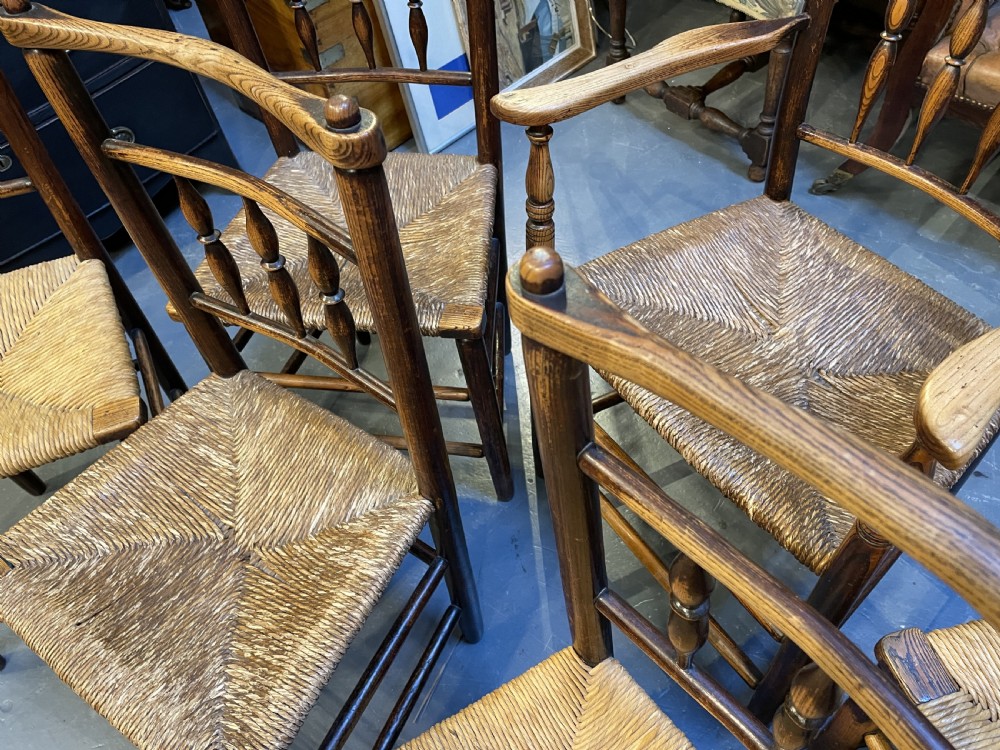 Set C19th Country Dining Chairs View IV