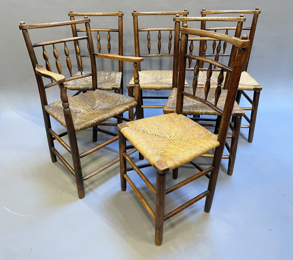 Set C19th Country Dining Chairs View VII
