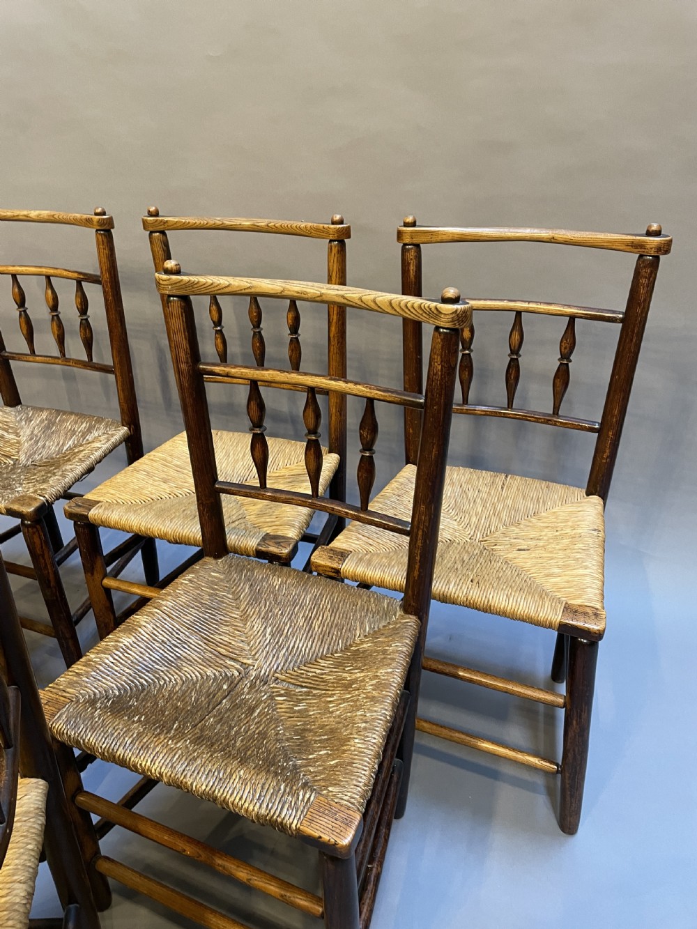 Set C19th Country Dining Chairs View X