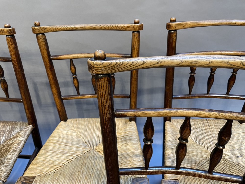 Set C19th Country Dining Chairs View XII