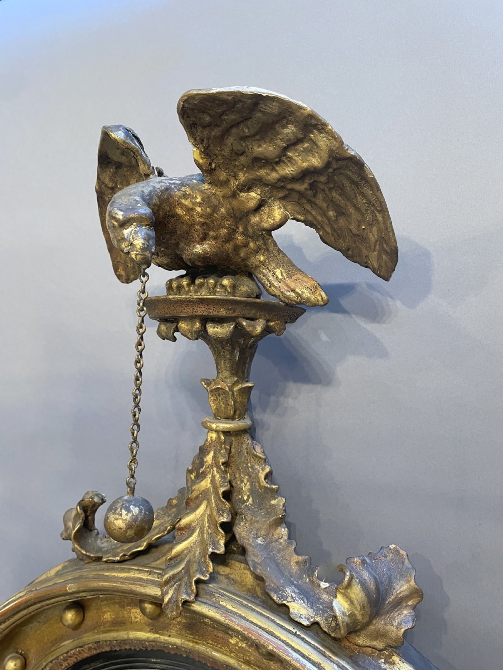 Regency Gilt Convex Mirror View IV