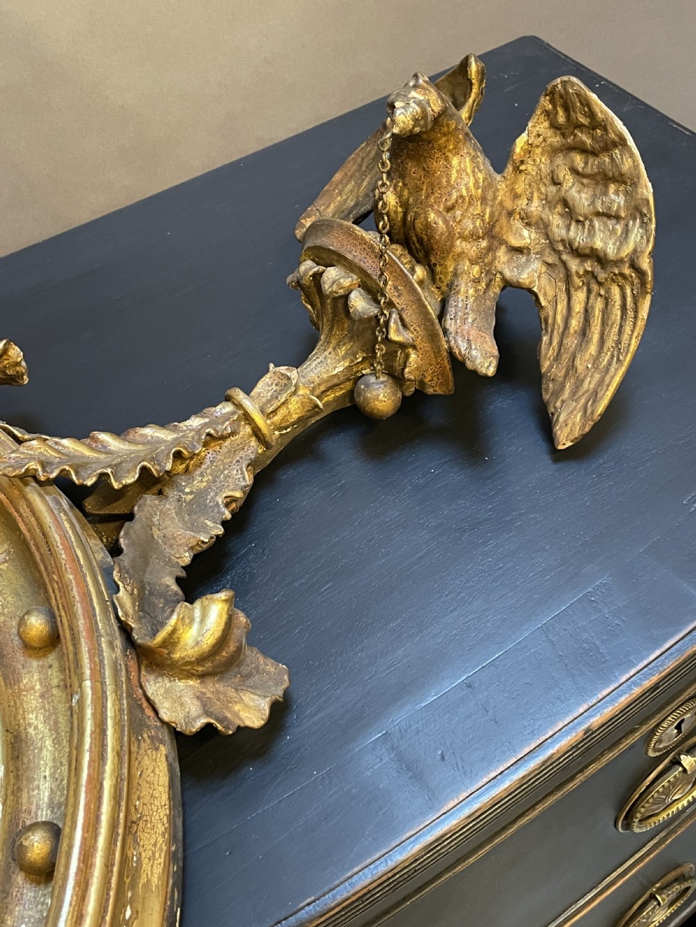 Regency Gilt Convex Mirror View VI