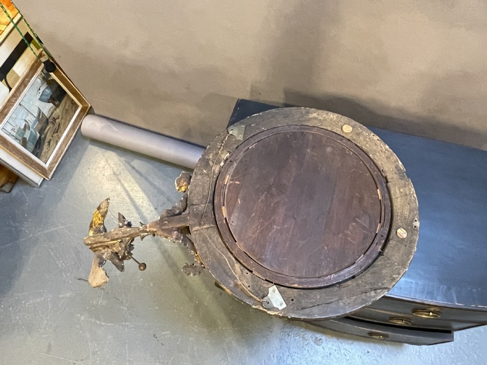 Regency Gilt Convex Mirror View XI