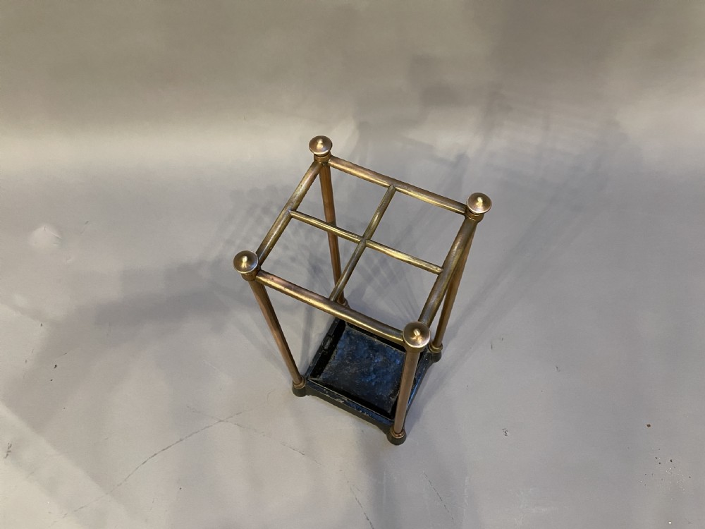 Victorian copper & brass stick stand View IV