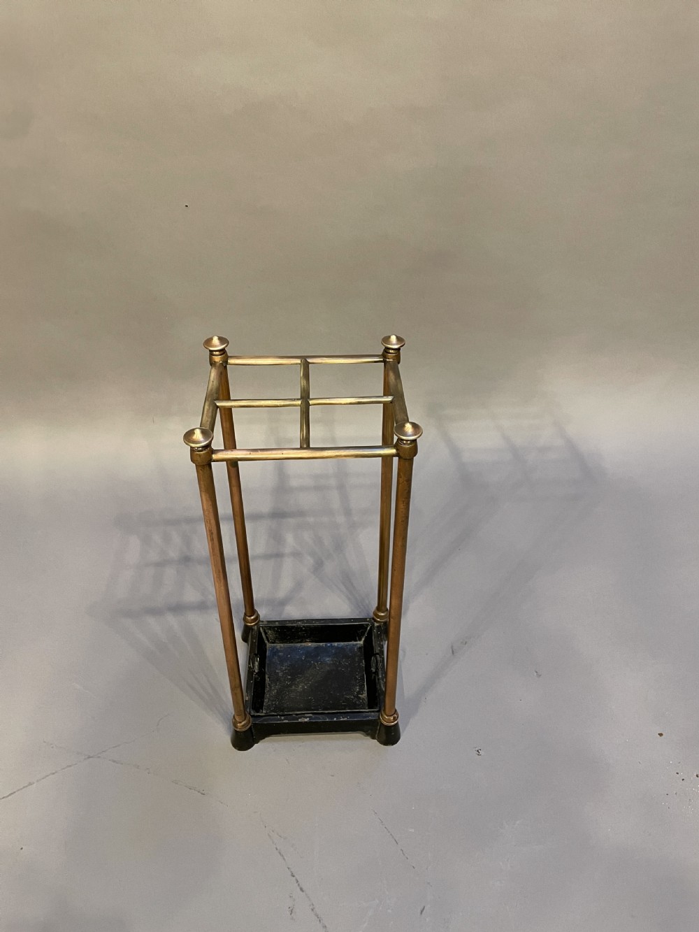Victorian copper & brass stick stand View V
