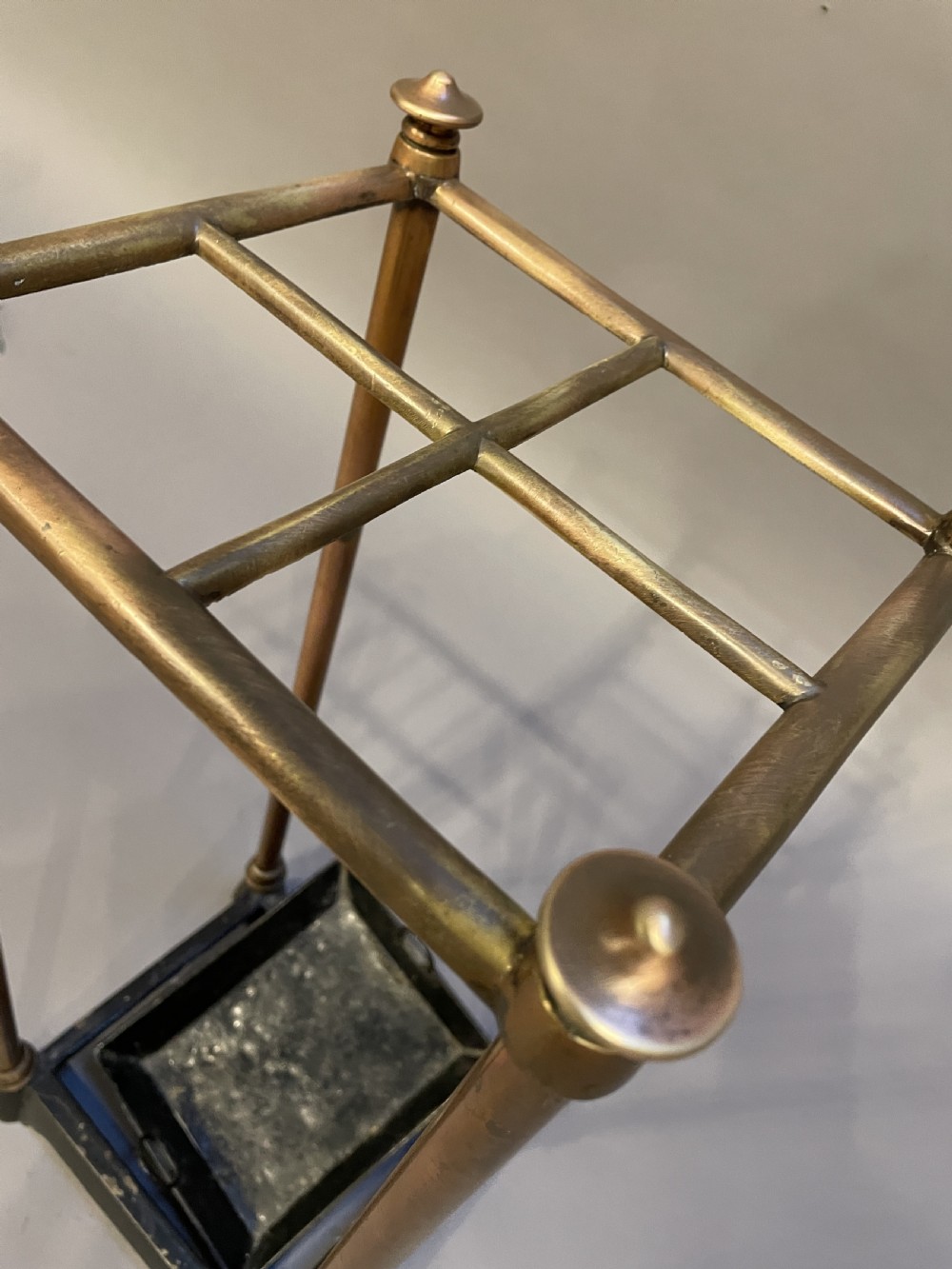 Victorian copper & brass stick stand View VII