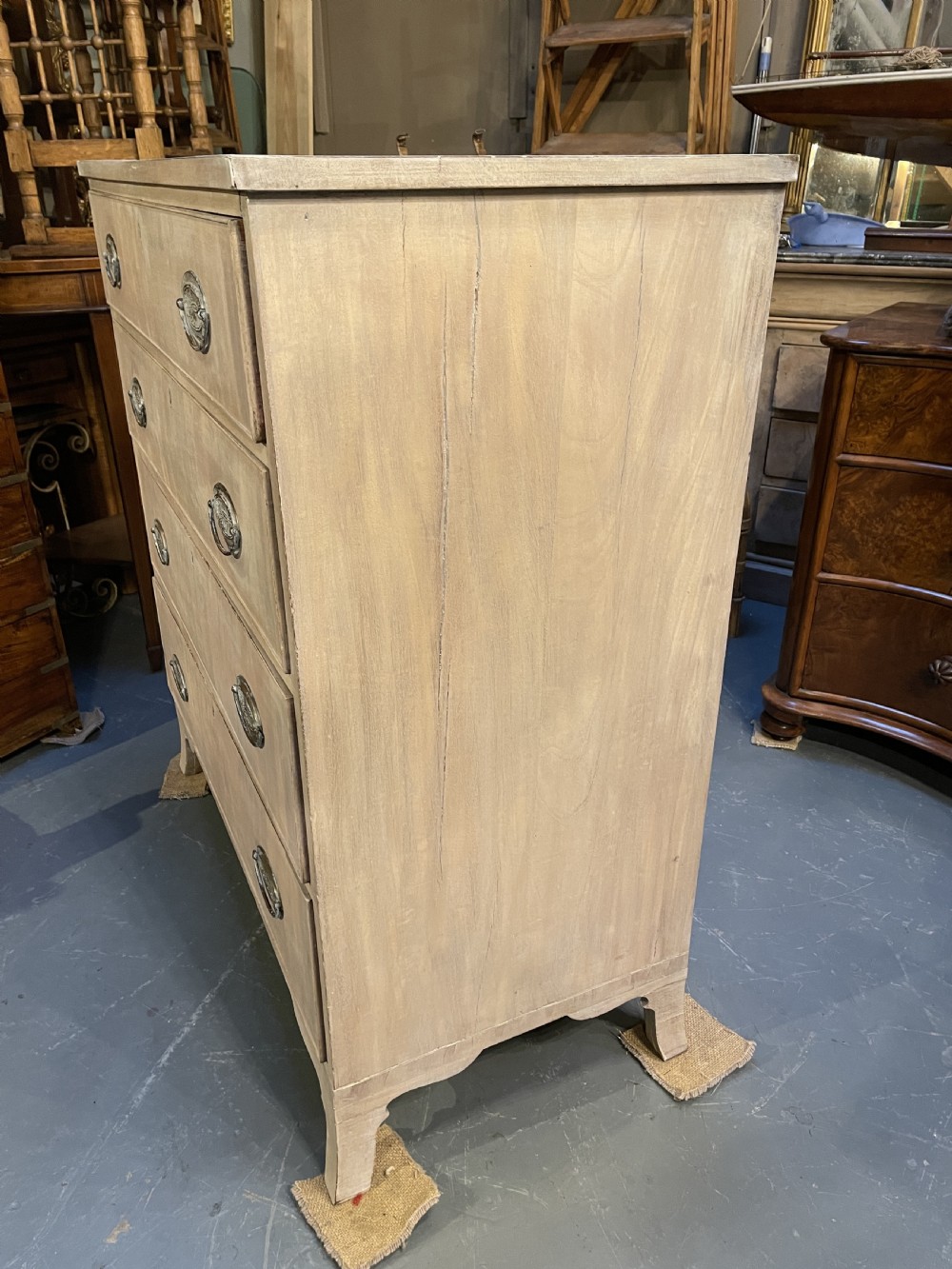 George Iv bleached chest of drawers View IX