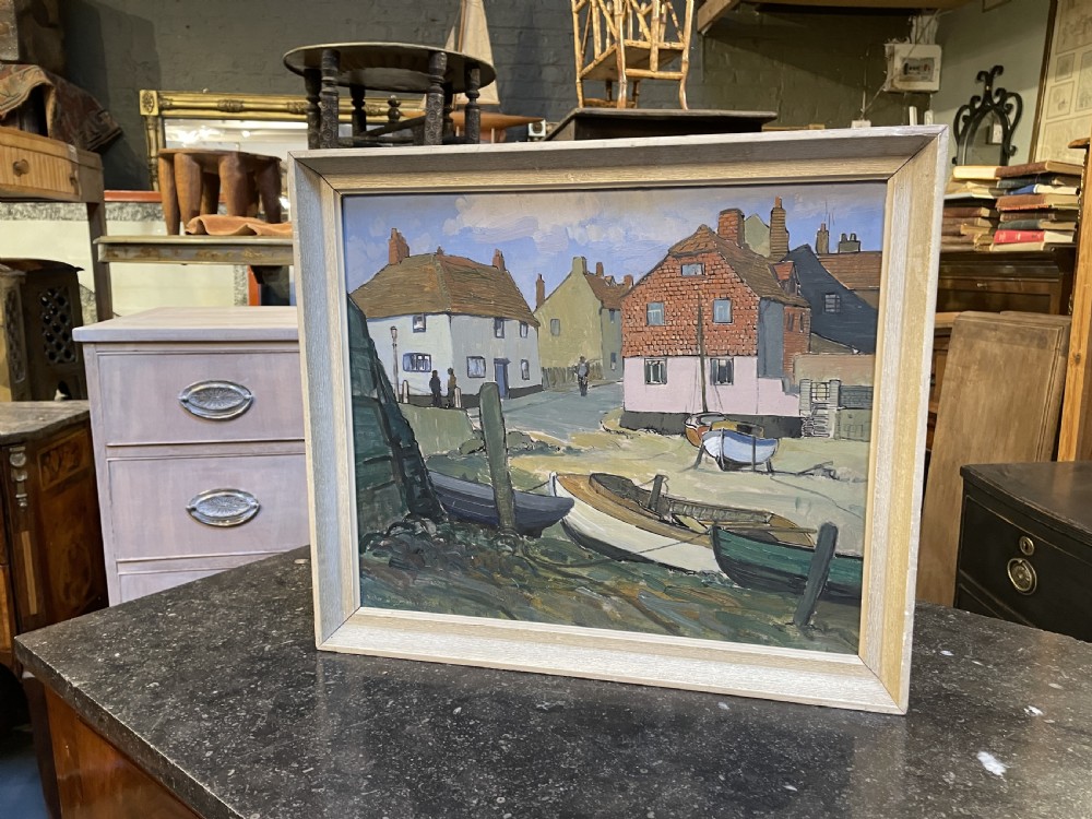 oil board , beached vessels , signed View V