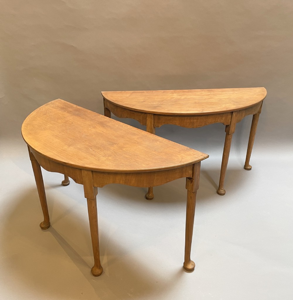 Console tables , pair Georgian mahogany