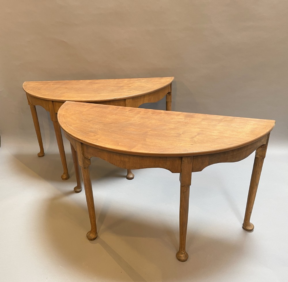 Console tables , pair Georgian mahogany View II