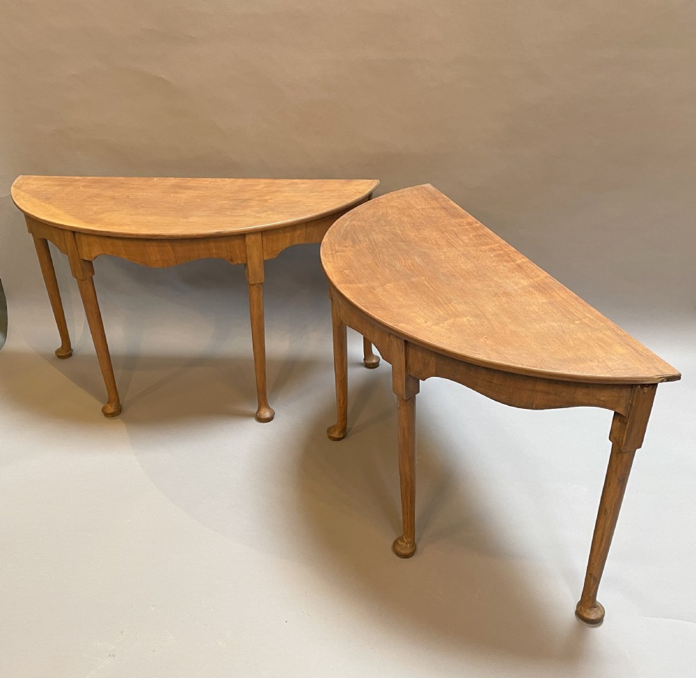 Console tables , pair Georgian mahogany View III
