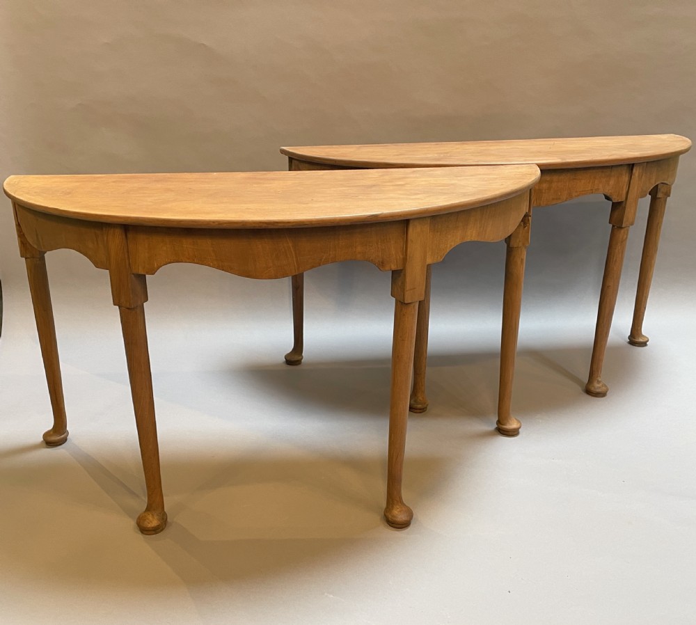 Console tables , pair Georgian mahogany View IV