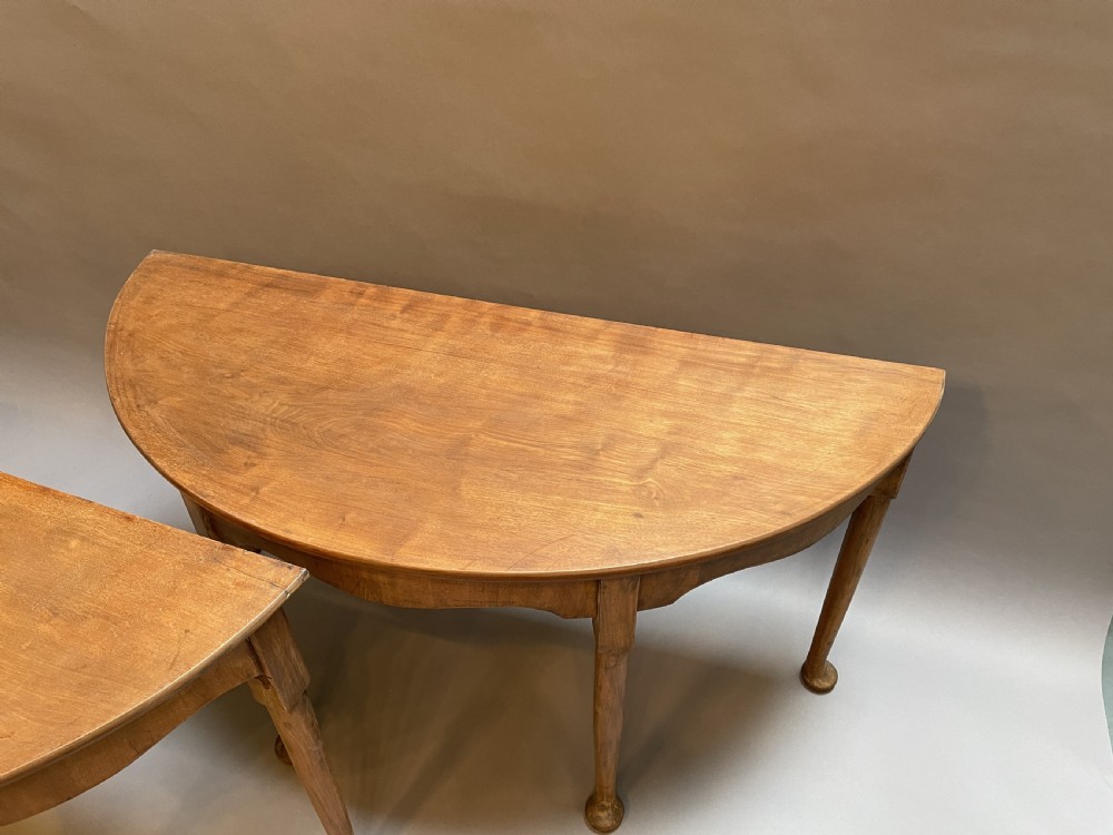Console tables , pair Georgian mahogany View VII