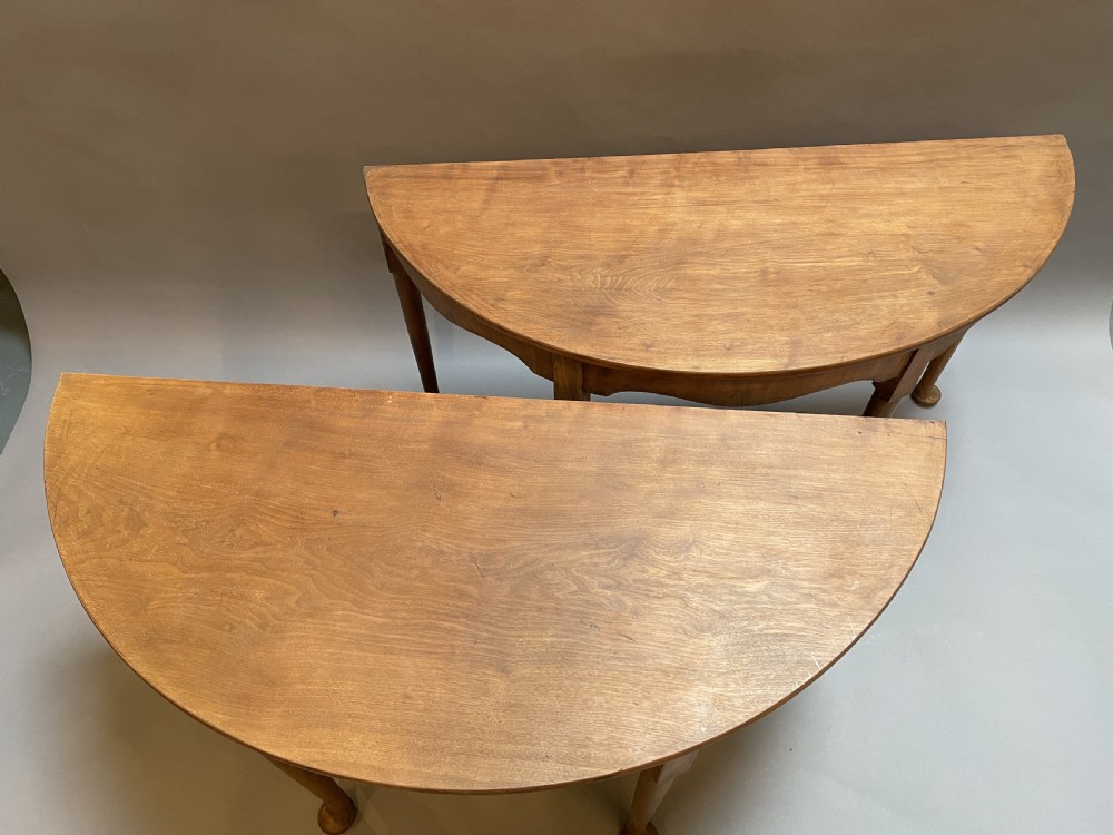 Console tables , pair Georgian mahogany View VIII