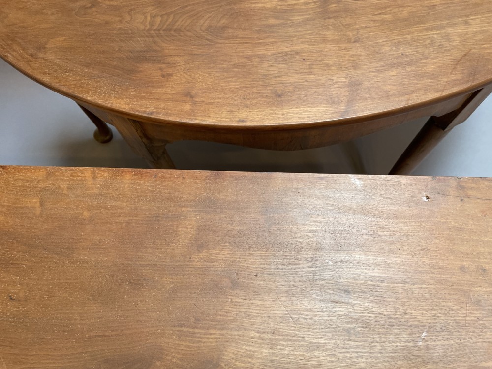 Console tables , pair Georgian mahogany View IX