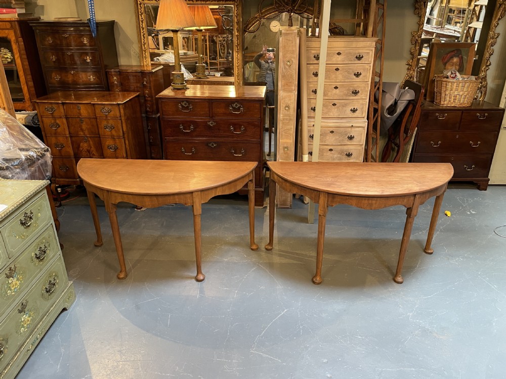 Console tables , pair Georgian mahogany View XVI