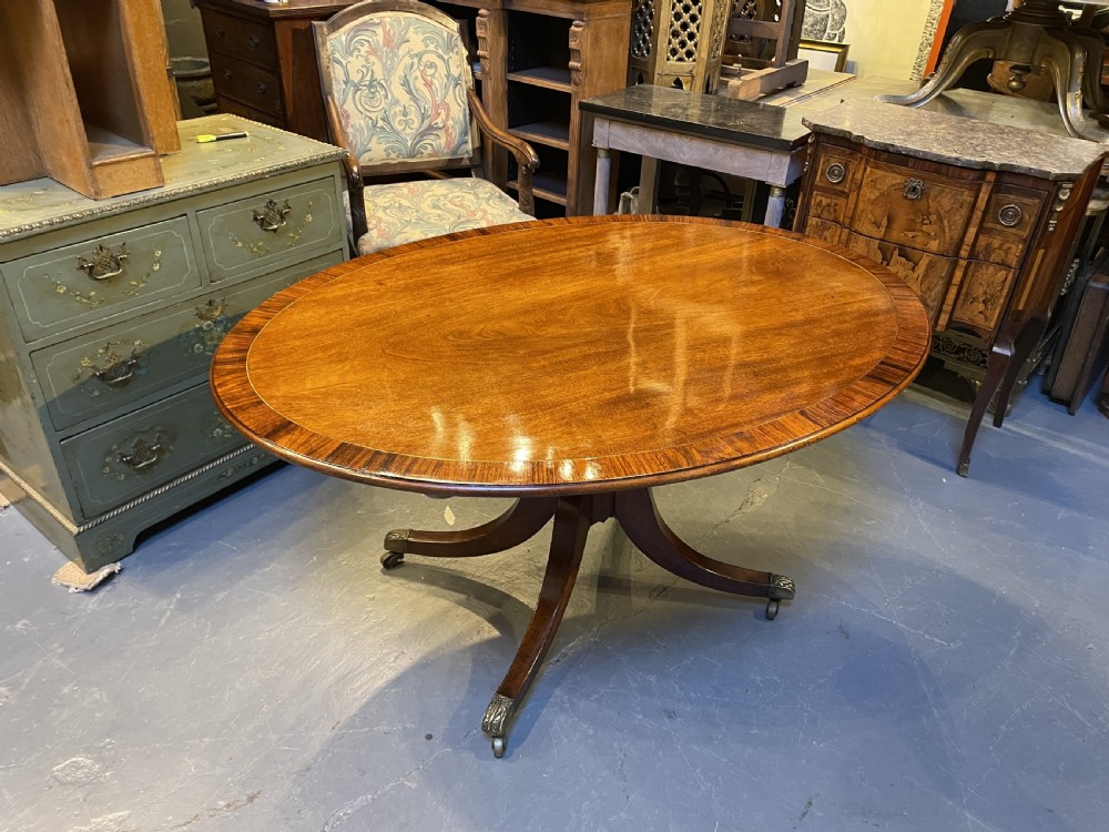 George III oval breakfast table View VIII