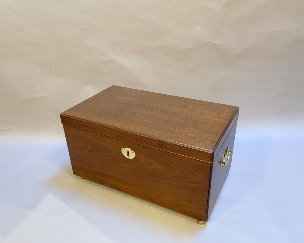C18th Red Walnut Trunk coffer