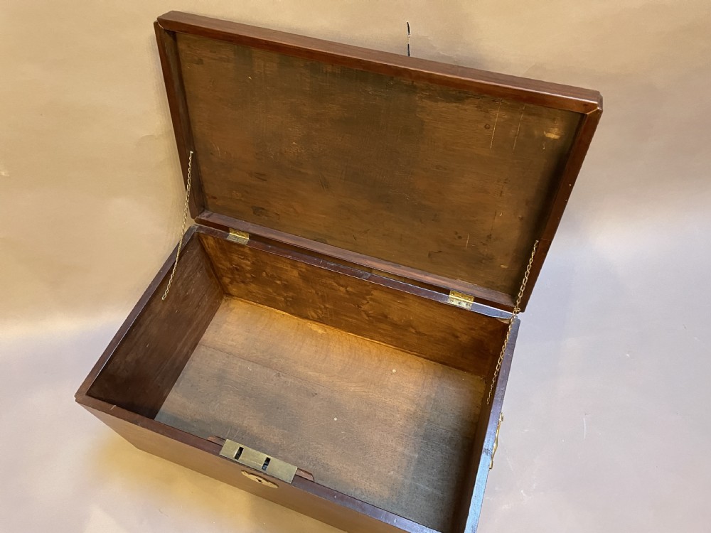 C18th Red Walnut Trunk coffer View III
