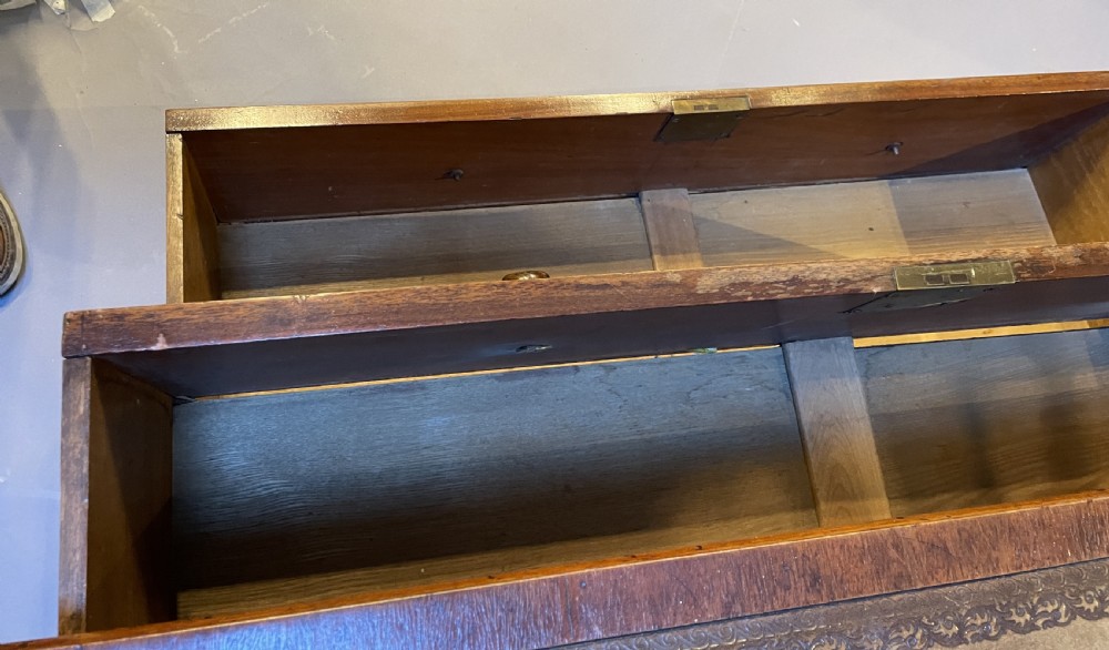 C19th mahogany low chest View III