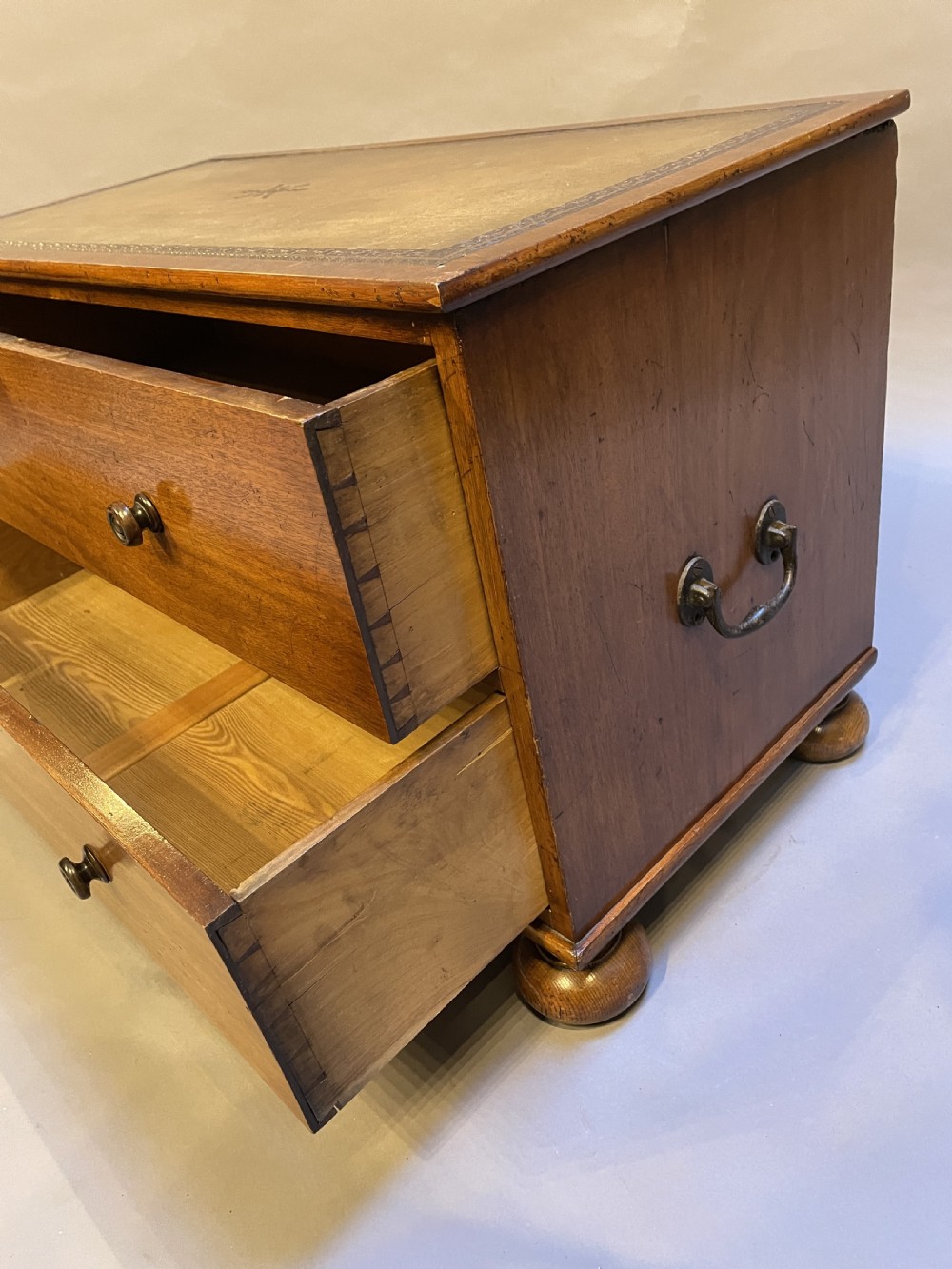 C19th mahogany low chest View IV