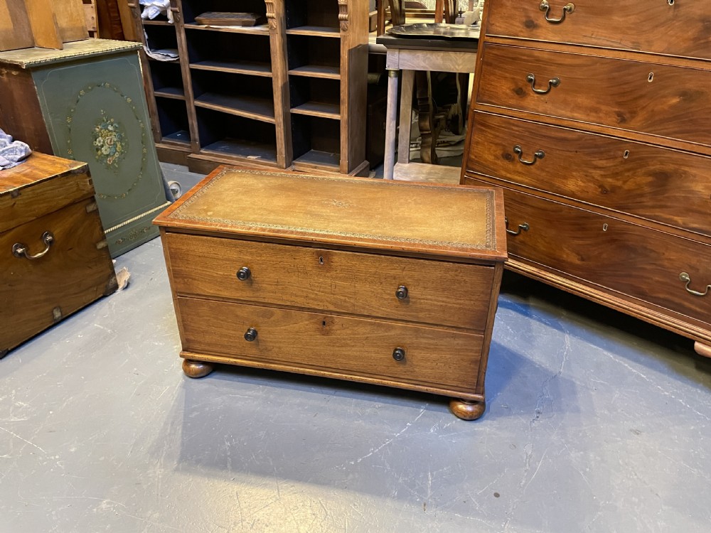 C19th mahogany low chest View VII