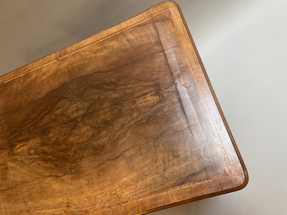 George III walnut side table View IV