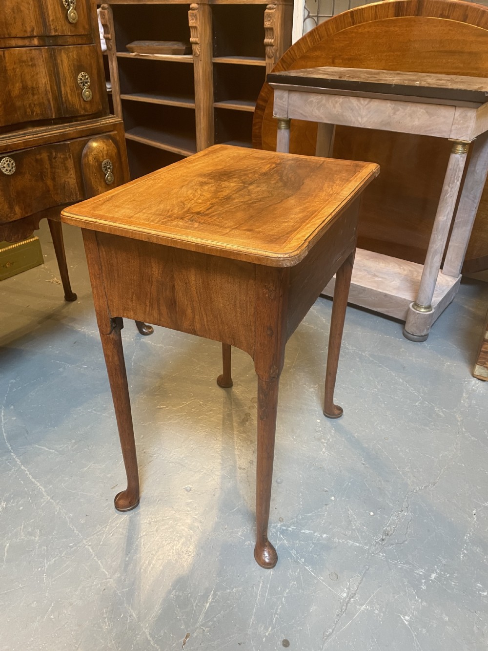 George III walnut side table View XII