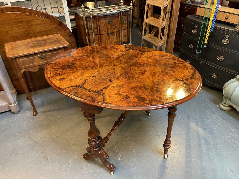 Victorian burr walnut sutherland table View VIII