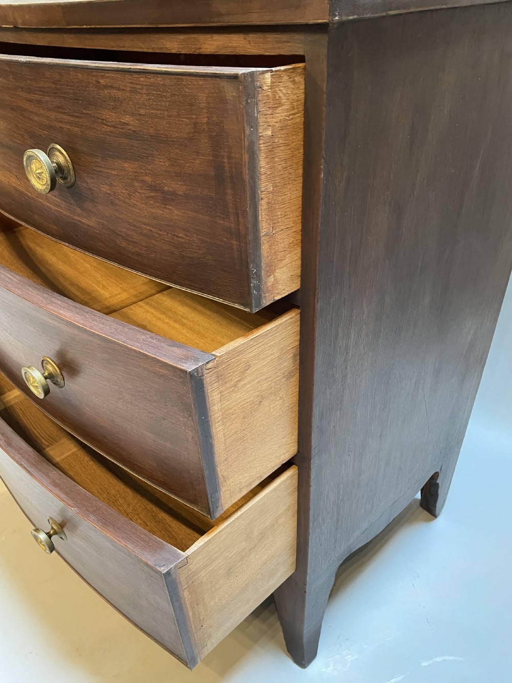 regency bow chest of drawers View V
