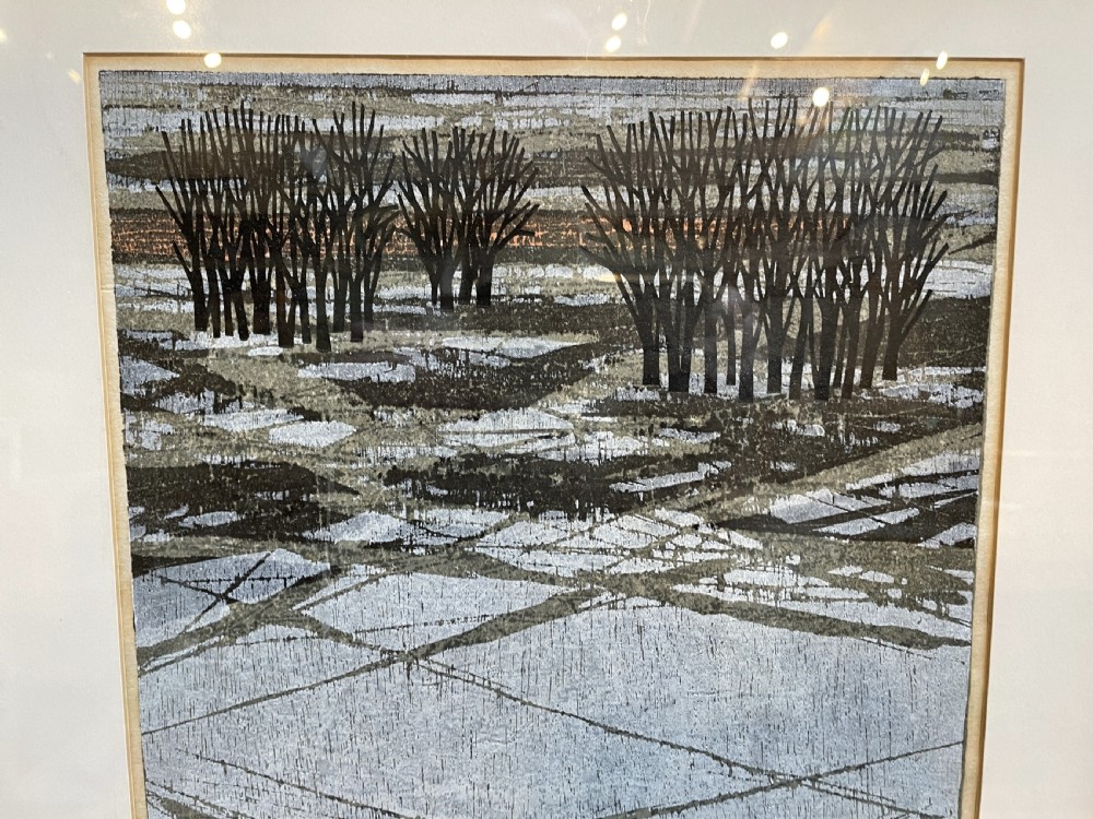Japanese Wooblock Print, Signed View V
