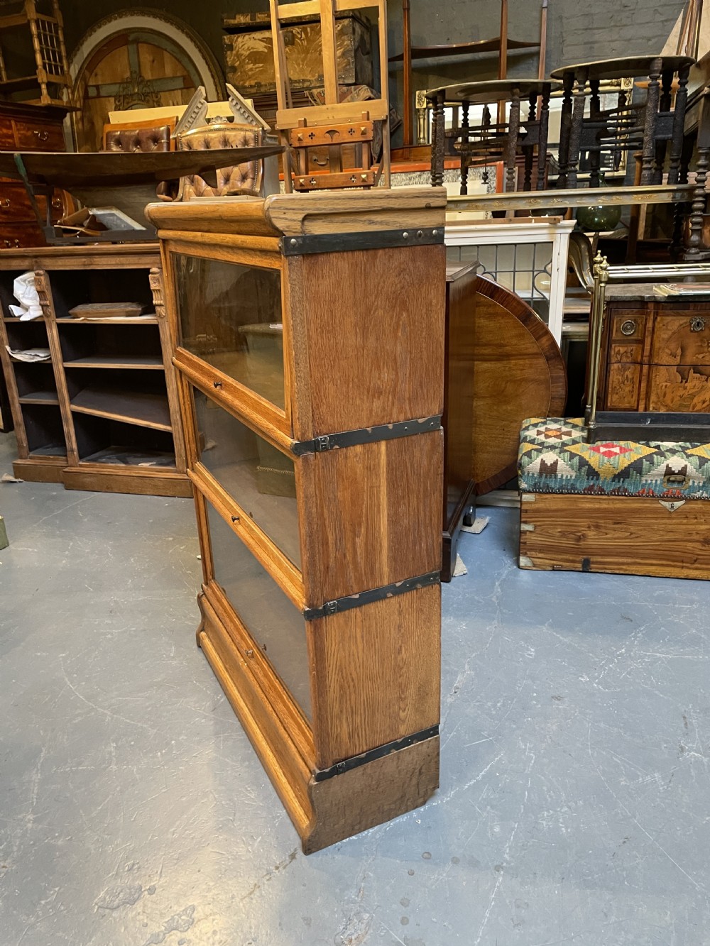 Globe Wernicke Oak Bookcase 120 View V