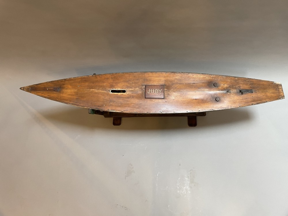 Large Vintage Pond Yacht View IV