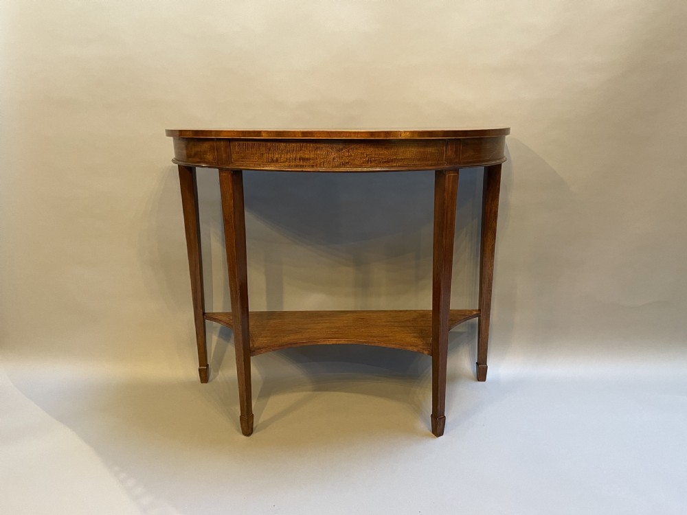 Sheraton Revival mahogany console table View II