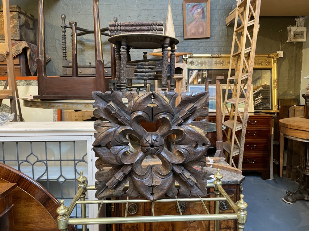 Antique carved ceiling boss View VI