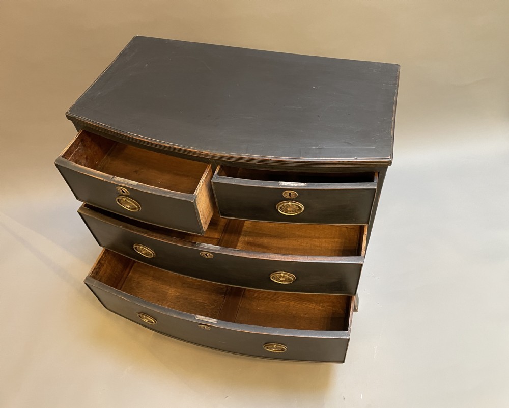 George III Small Ebonised Chest of Drawers View IV