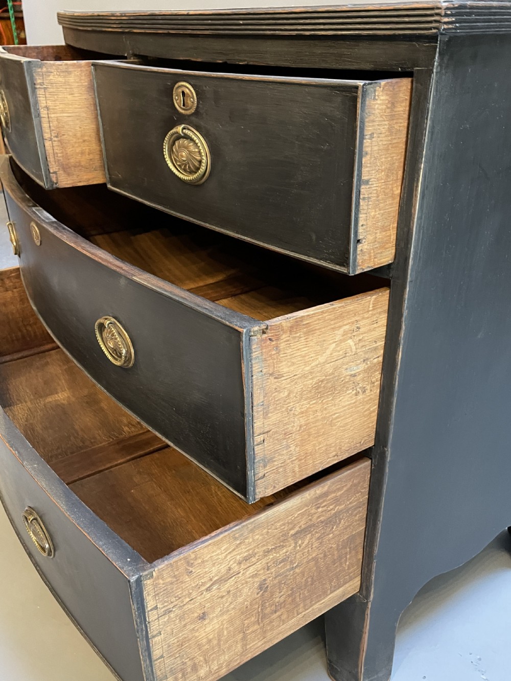 George III Small Ebonised Chest of Drawers View V