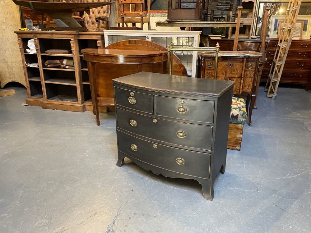 George III Small Ebonised Chest of Drawers View VI