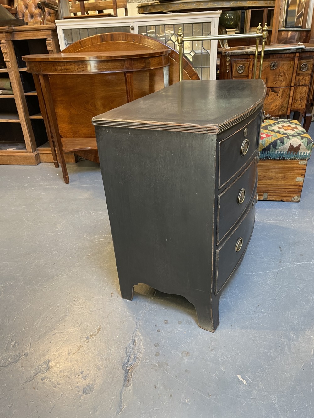 George III Small Ebonised Chest of Drawers View VIII