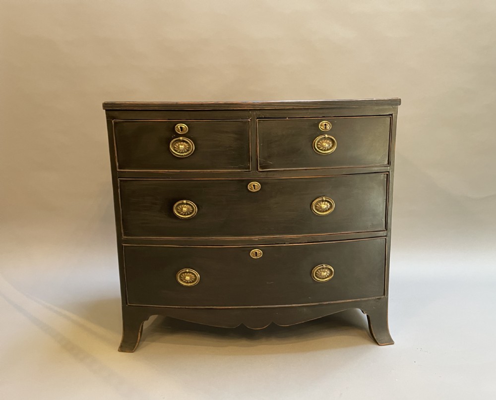 George III Small Ebonised Chest of Drawers View IX