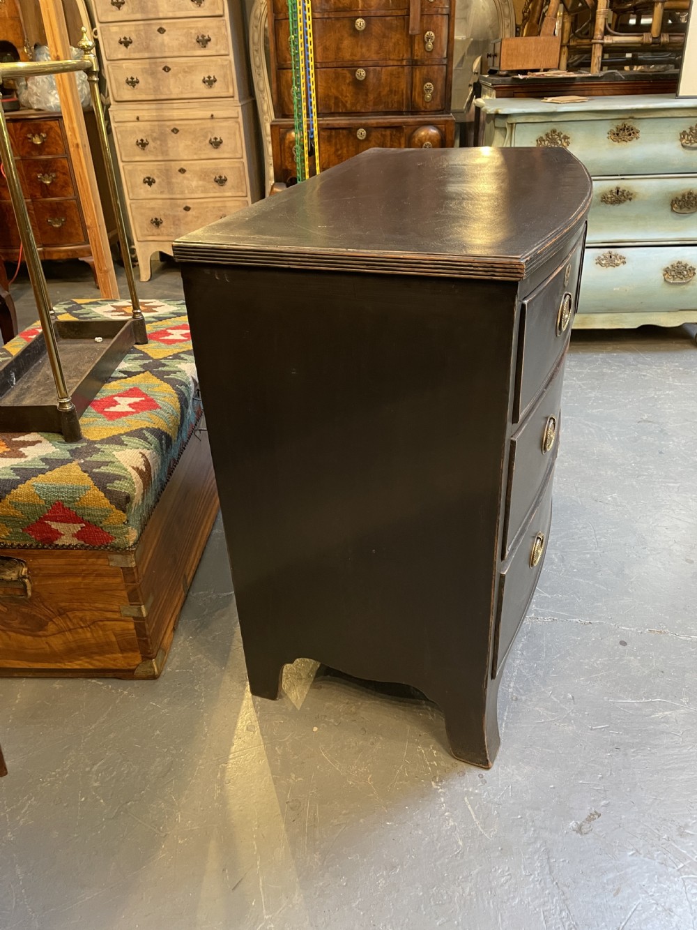 George III Small Ebonised Chest of Drawers View X