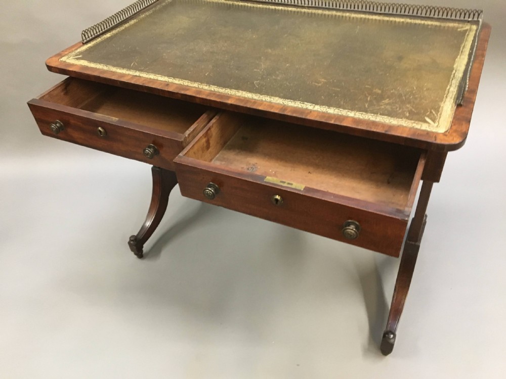 Regency Mahogany Writing Table View III
