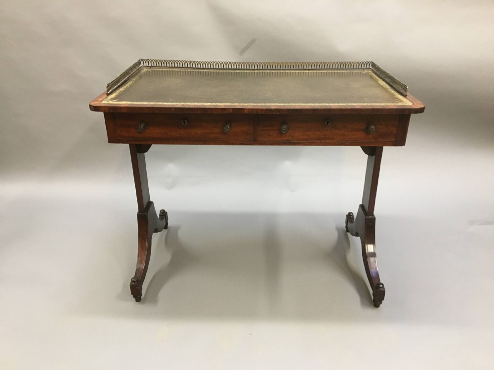 Regency Mahogany Writing Table View V