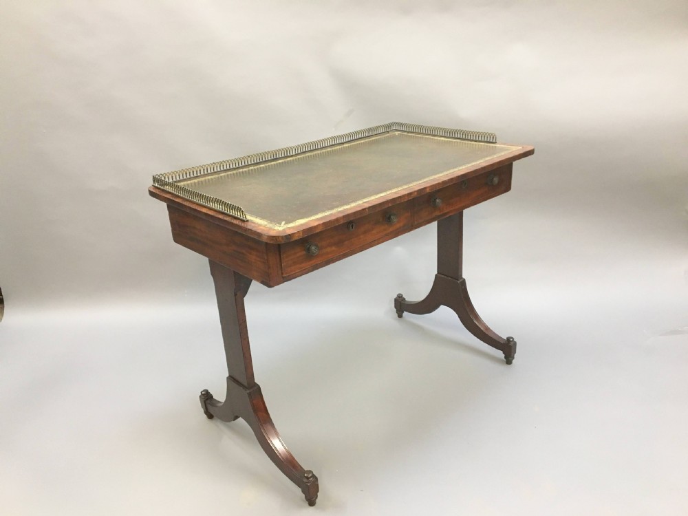 Regency Mahogany Writing Table View IX