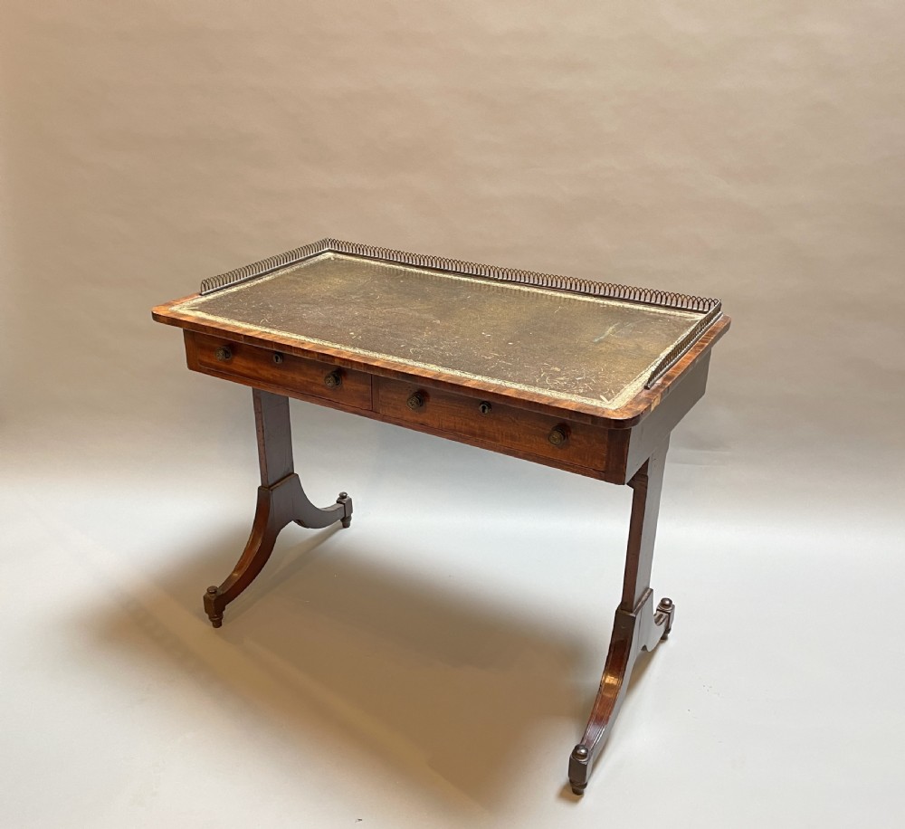 Regency Mahogany Writing Table View XII