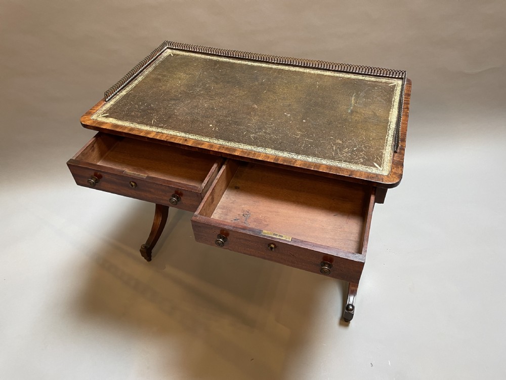 Regency Mahogany Writing Table View XIV