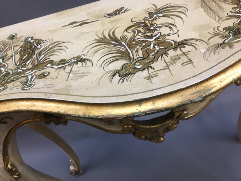 Italianate Lacquered Console Table View V
