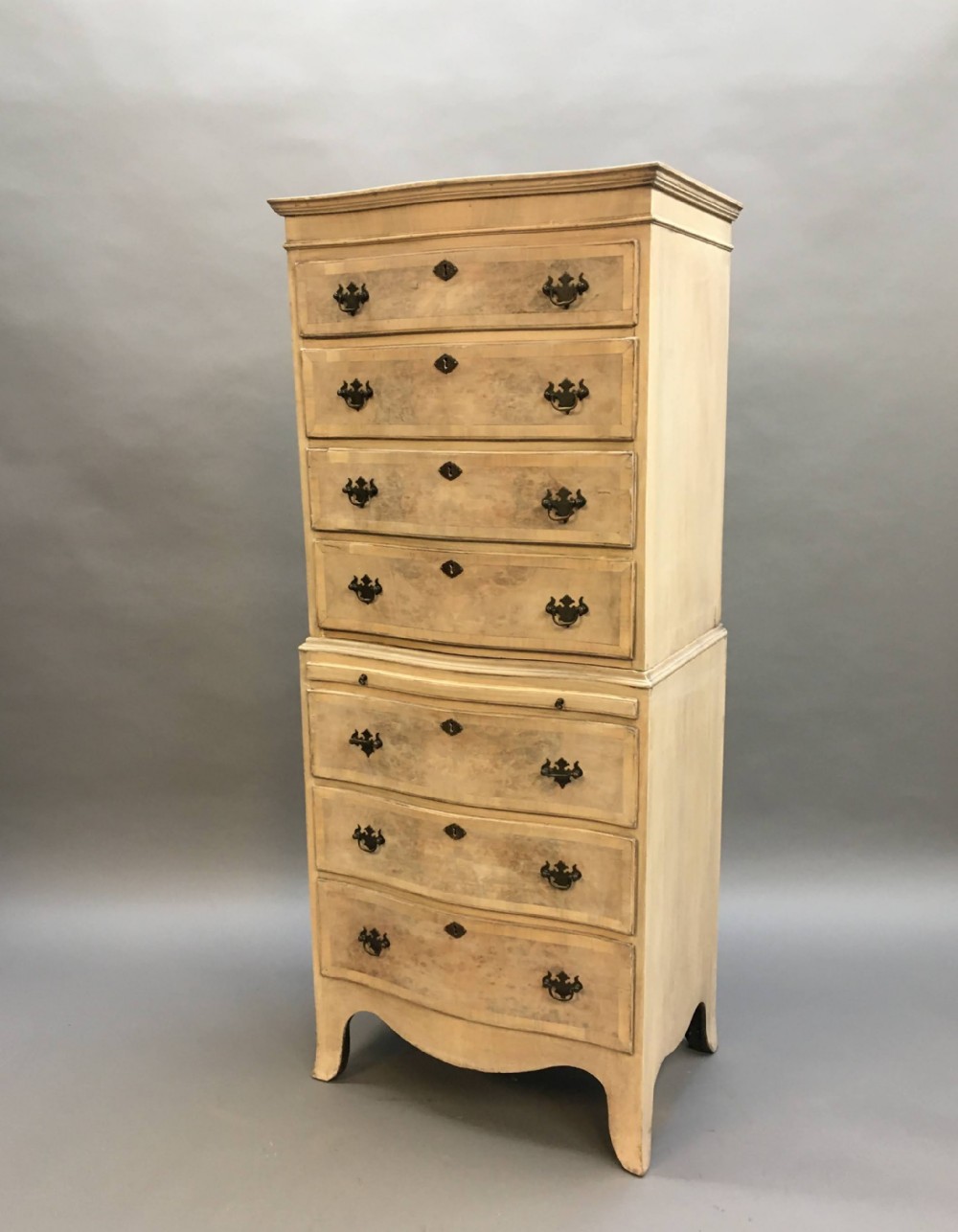 Small Georgian Style Chest On Chest Tallboy