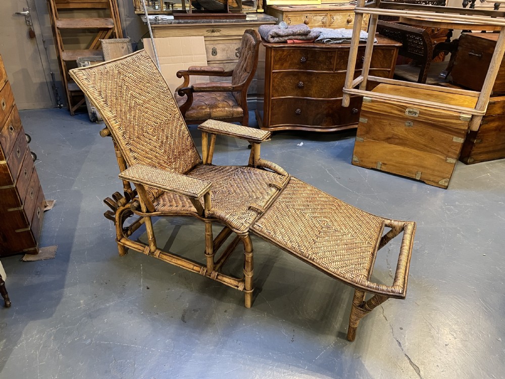 Bamboo Conservatory Steamer Chair View II